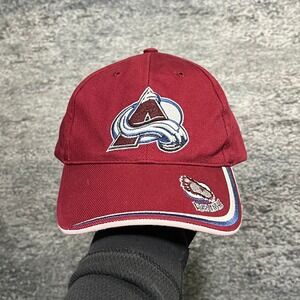 Vintage‎ 90s Colorado Avalanche Hat Twins Enterprise NHL Embroidered Logo Cap